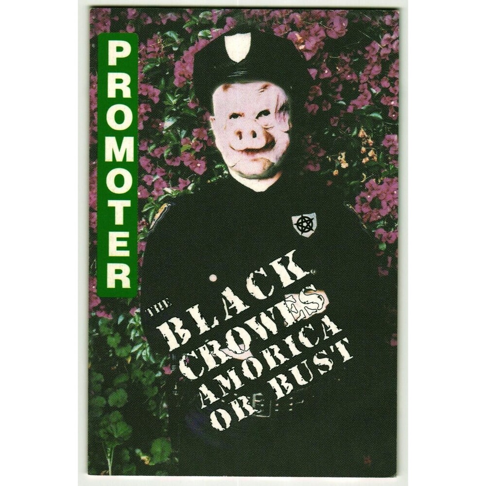 1994 1995 Black Crowes Concert Backstage Pass Promoter Laminate Insert Card